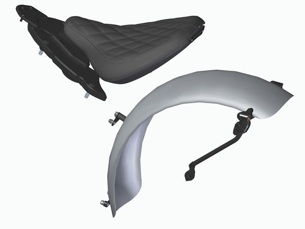 BMW R 18 - Bobber Rear Fender Conversion Set with Seat