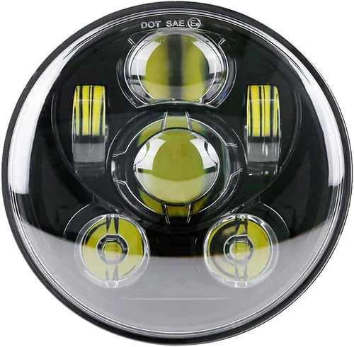 BPS Lighting LED Headlight 5.75 - 5-3/4 for Harley and Indian Motorcycles Plug and Play