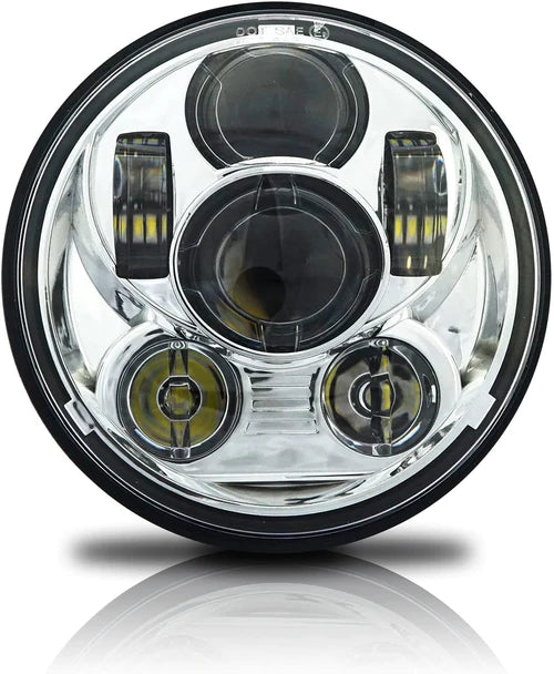 BPS Lighting LED Headlight 5.75 - 5-3/4 for Harley and Indian Motorcycles Plug and Play