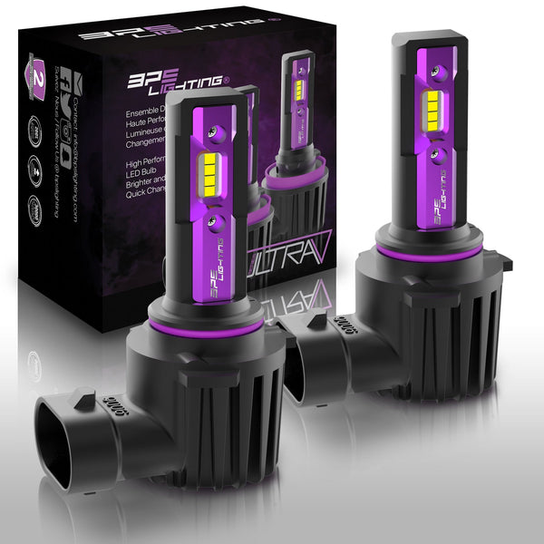 9006 / HB4 UltraV Series LED Headlight Bulbs 10000 Lumens