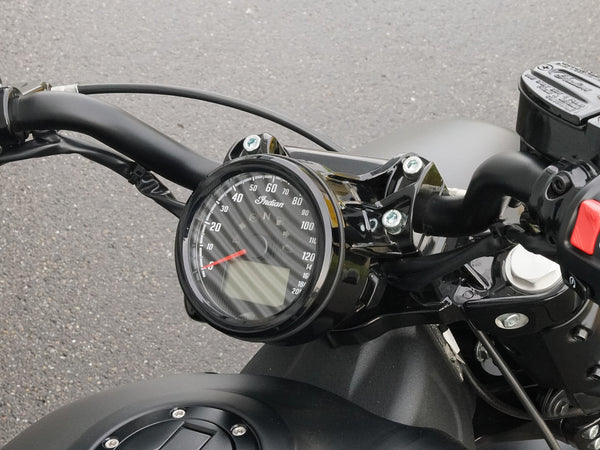 Wunderkind Custom Handlebar riser 30mm with cover for Indian Scout Bobber