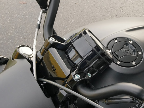 Wunderkind Custom Handlebar riser 30mm with cover for Indian Scout Bobber