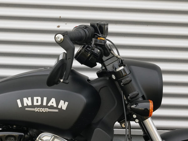 Wunderkind Custom Handlebar riser 30mm with cover for Indian Scout Bobber