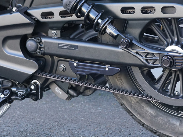 Wunderkind Custom Belt Cover Short Indian Scout Bobber