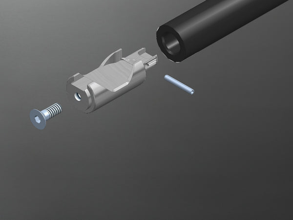 1" mounting set for handlebar end mirror - Triumph motorcycles WITH grip heating