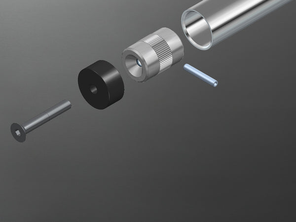 1" mounting set for handlebar end mirror - Triumph motorcycles without grip heating