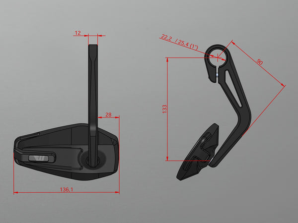 Triumph Bonneville Bobber - Bar end mirror | Model-based