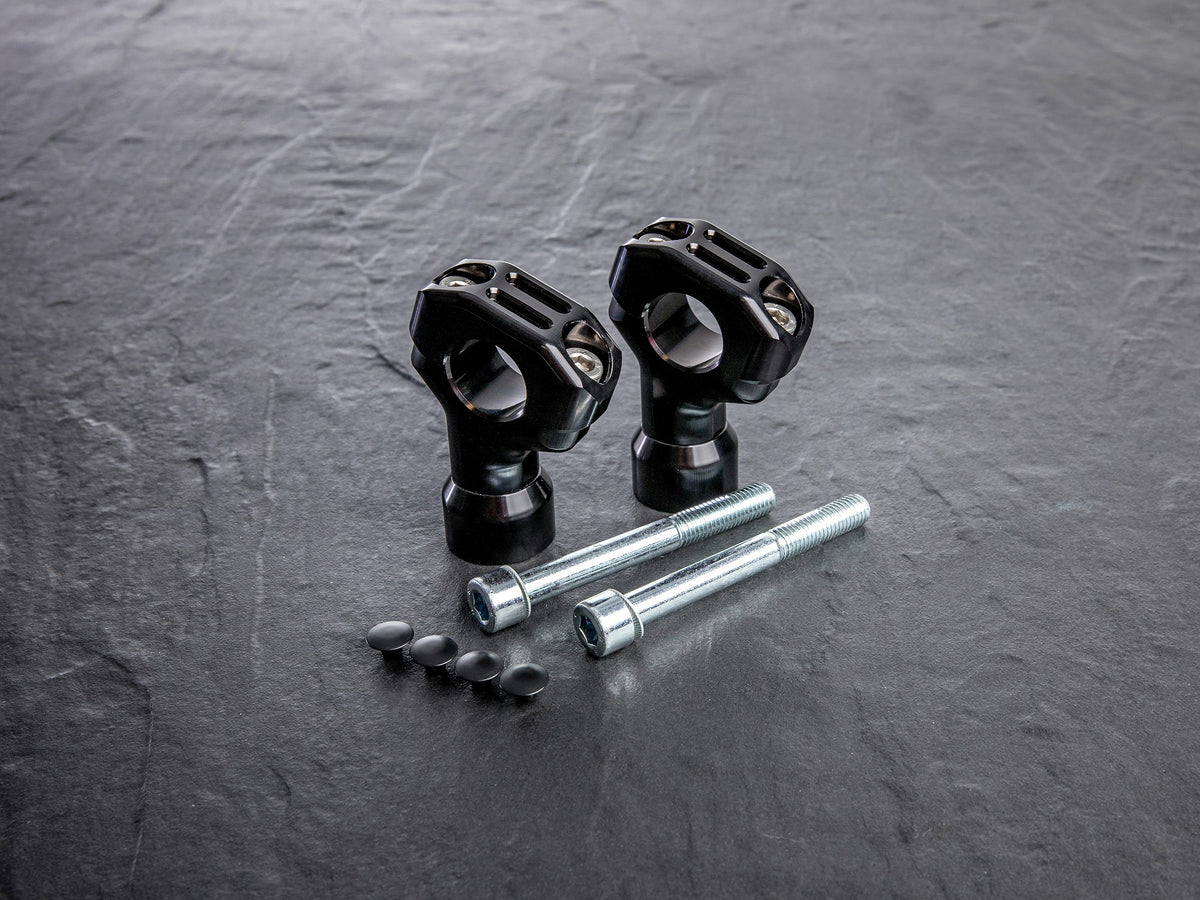 Xitomer Black Handlebar Clamp Riser Mount For Triumph Bonneville T100 2001-2016