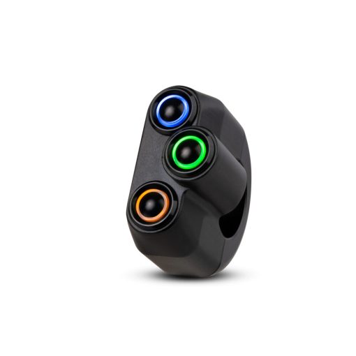 Rebelmoto - Rebel Switch 3 Button LED - Black