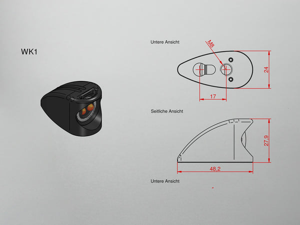 Harley Davidson Softail - LED indicator/taillight combination '2Stripes' for fender