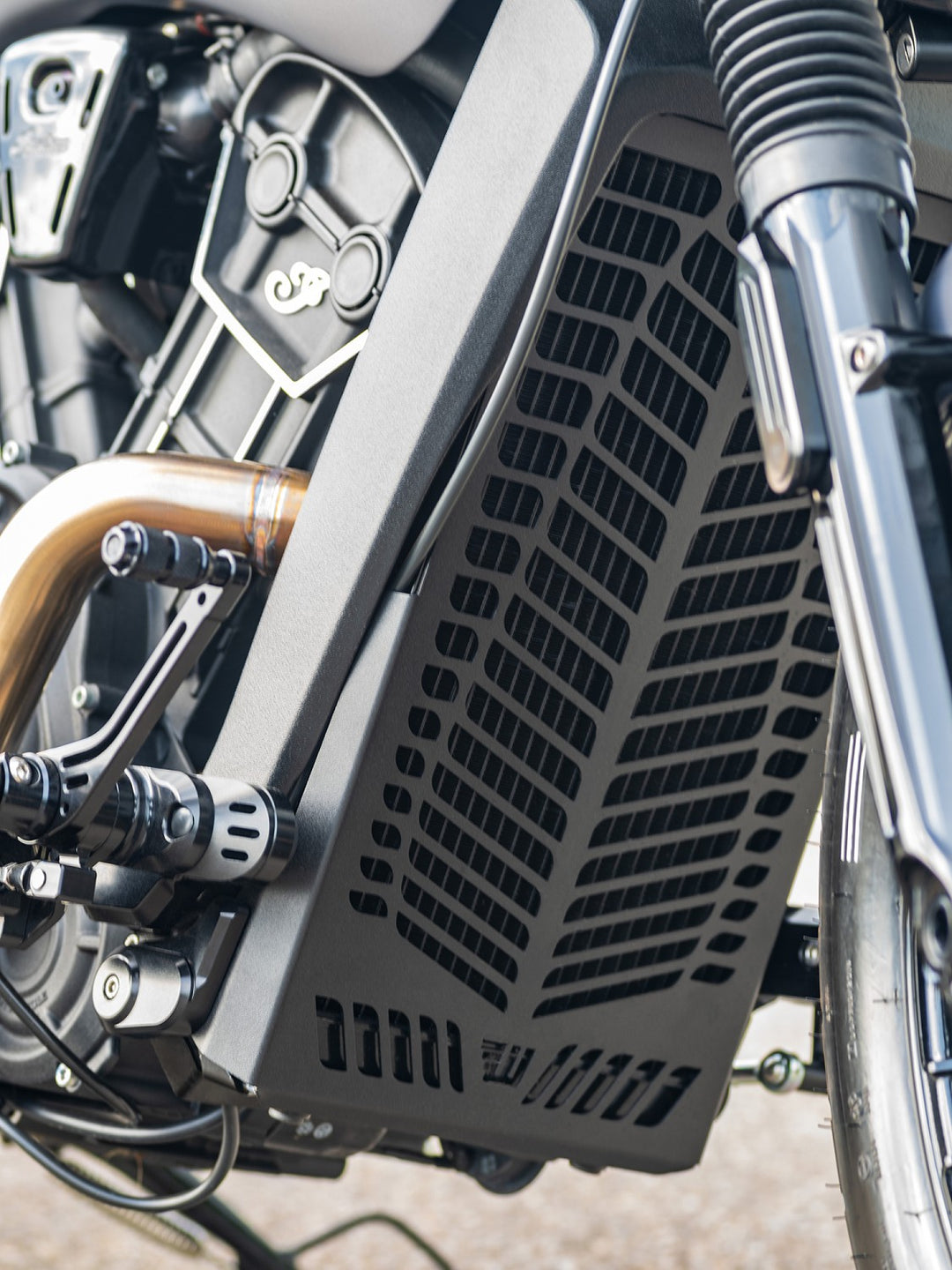 Indian Scout Bobber Radiator Cover – Bros Custom Parts