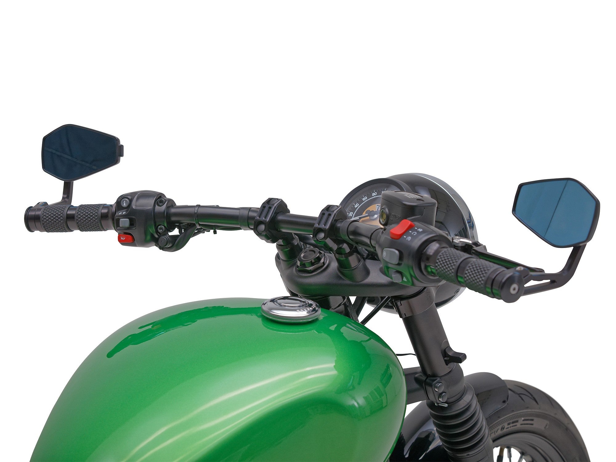 Rehausseur De Guidon Pour Triumph Bonneville, Bobber, T100, Rocket III – Alliage Alu, Noir, Relevage Ergonomique Pour Plus De Confort - 1