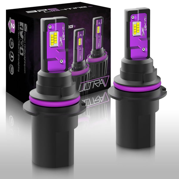 9004 UltraV Series LED Headlight Bulbs 10000 Lumens