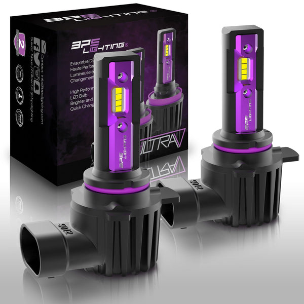 9012 / HIR2 UltraV Series LED Headlight Bulbs 10000 Lumens