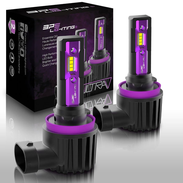 H8 / H9 / H11 UltraV Series LED Headlight Bulbs 10000 Lumens