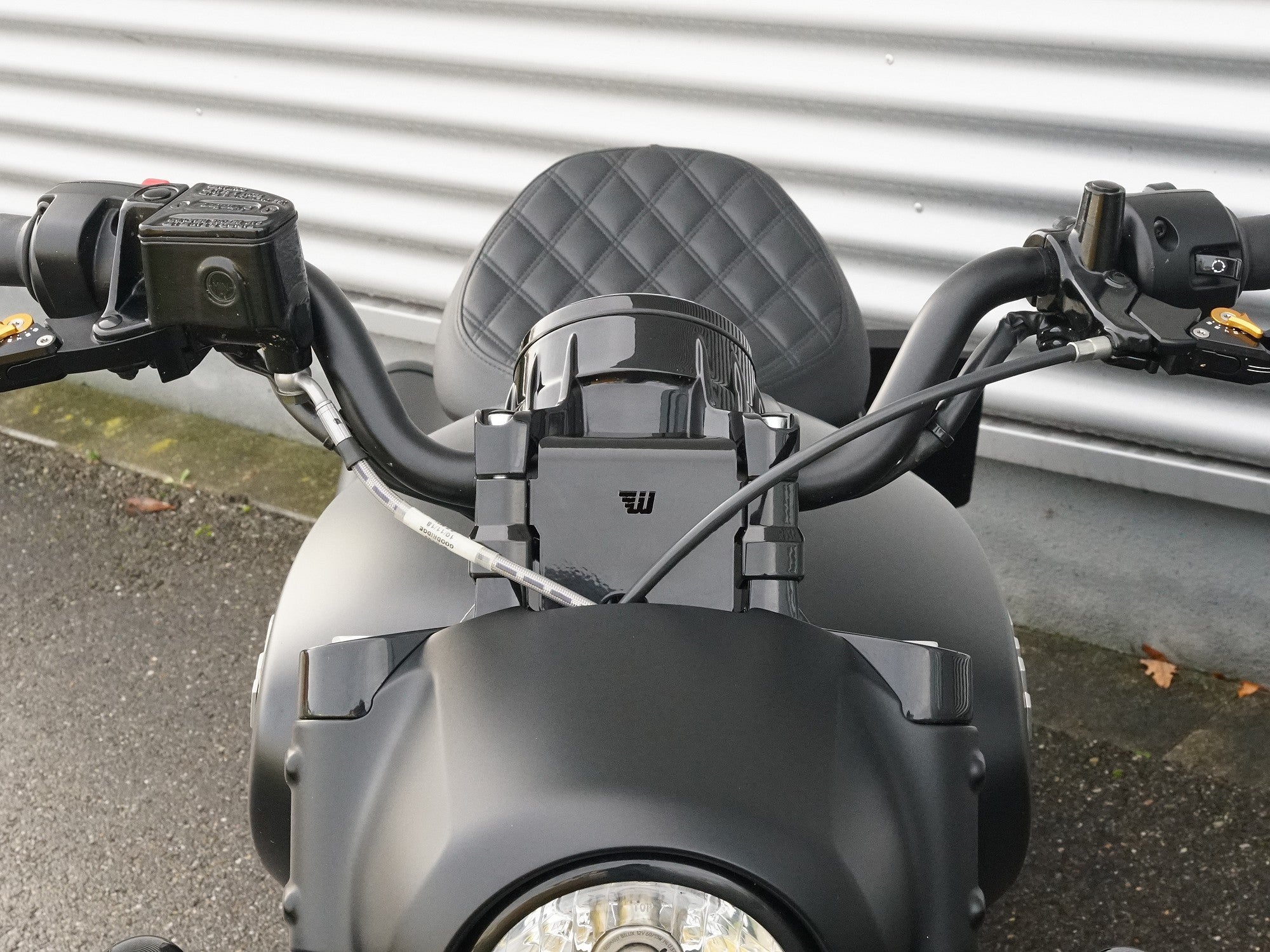 Scout 101 Riser Wunderkind Custom Handlebar riser 30mm with cover for Indian Scout Bob ...
