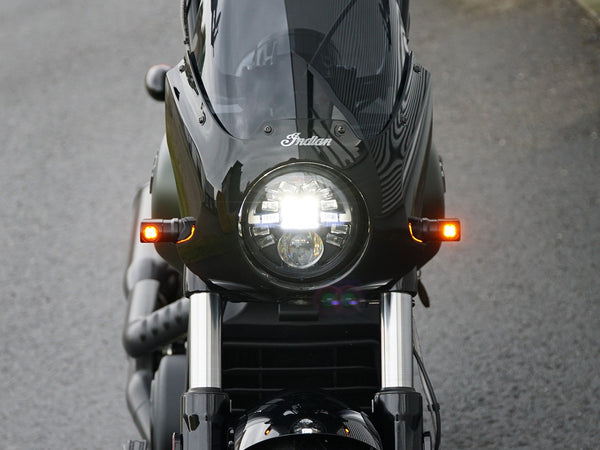 thumbnail image 2 of LED Turn Signal Lights For Indian Scout Bobber - 8mm Motorcycle Blinker Indicators 2 of 10
