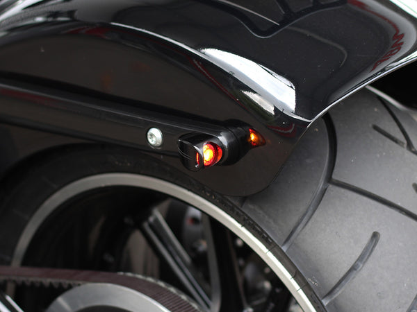 Harley Davidson Softail - Combinaison clignotant/feux arrière '2Stripes' pour garde-boue